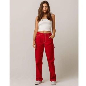 Red Women’s Dickies carpenter Pants